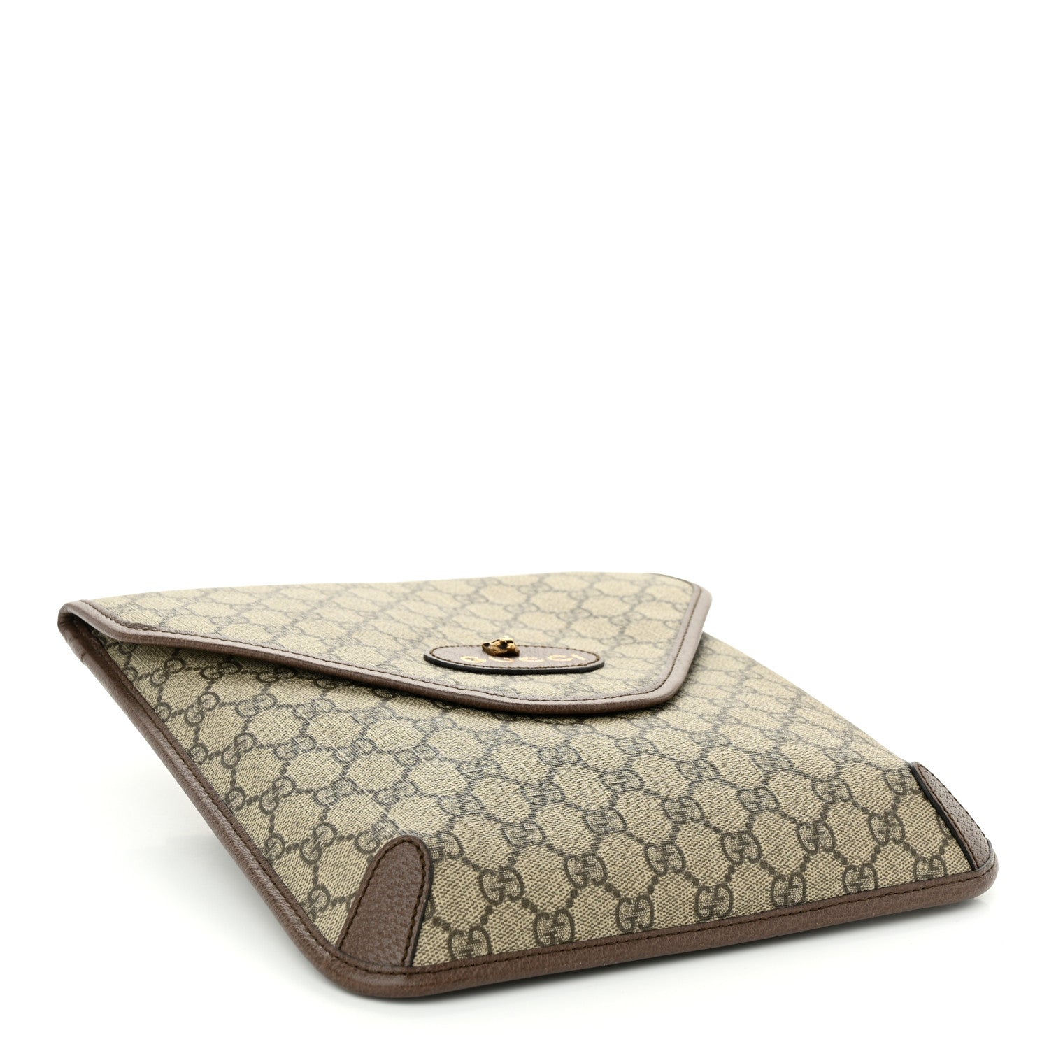 Gucci GG Supreme Monogram Web Medium Neo Vintage Flap Messenger Bag Beige New Acero 4 of 10