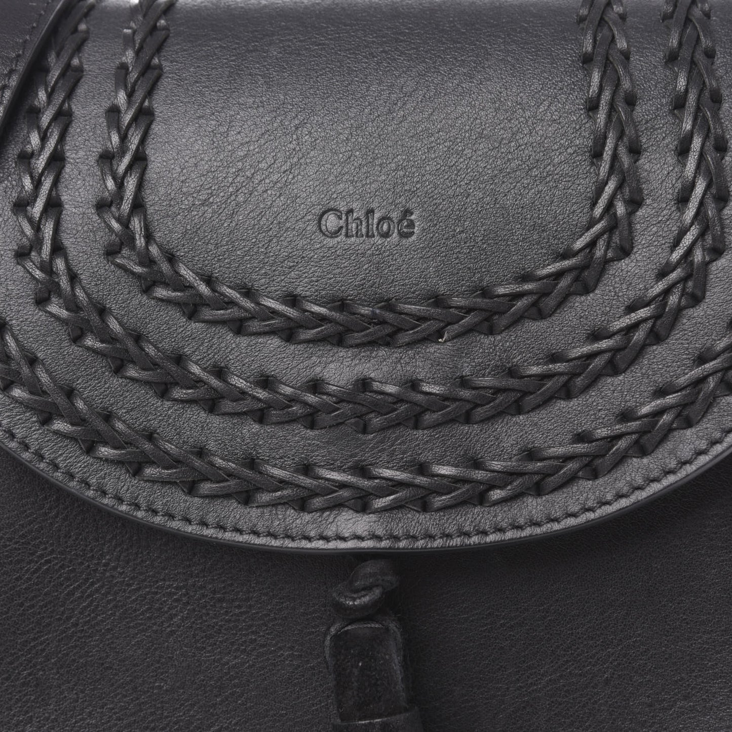 Calfskin Braided Small Hudson Shoulder Bag Black