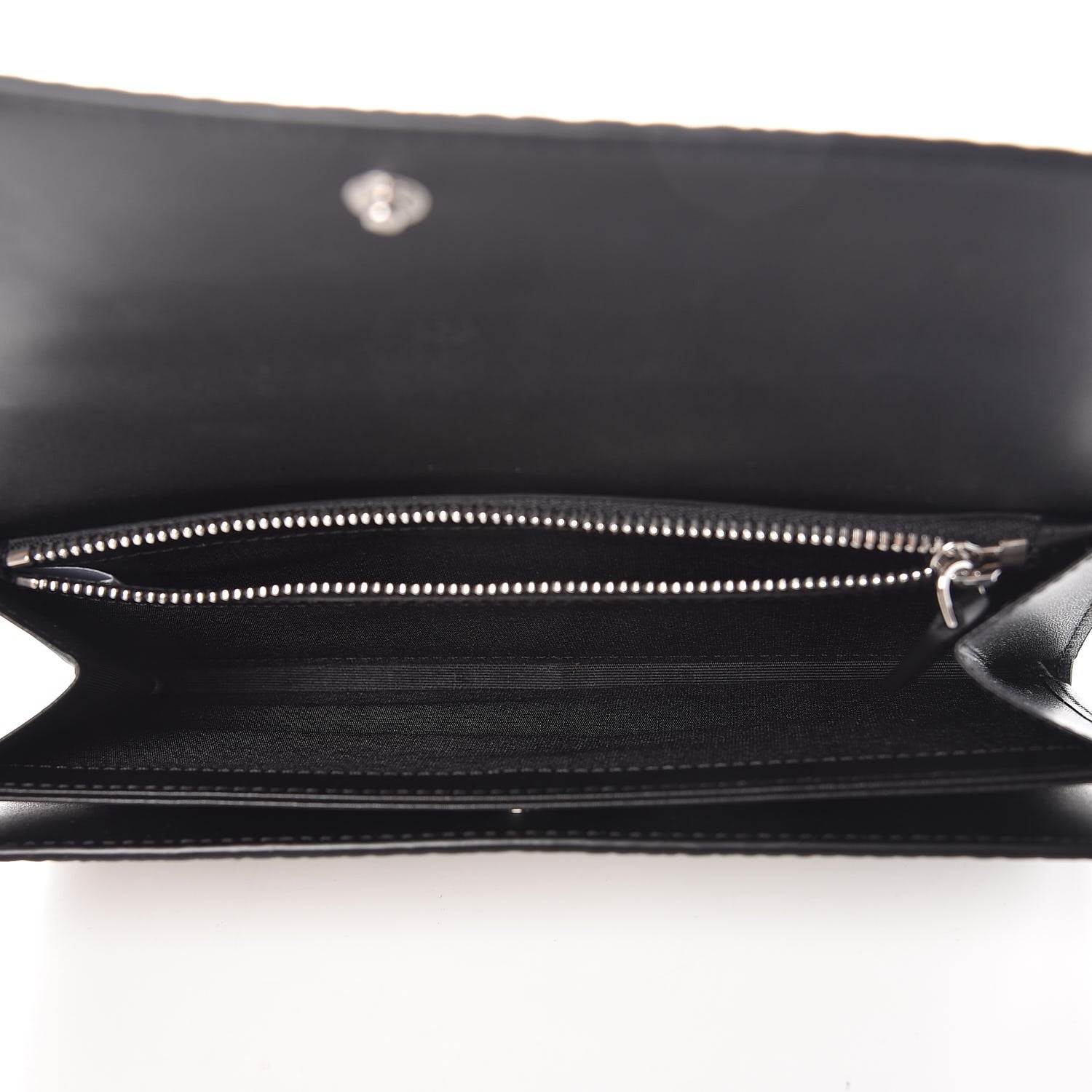 MCM Metallic Visetos Continental Flap Wallet Silver 5 of 12