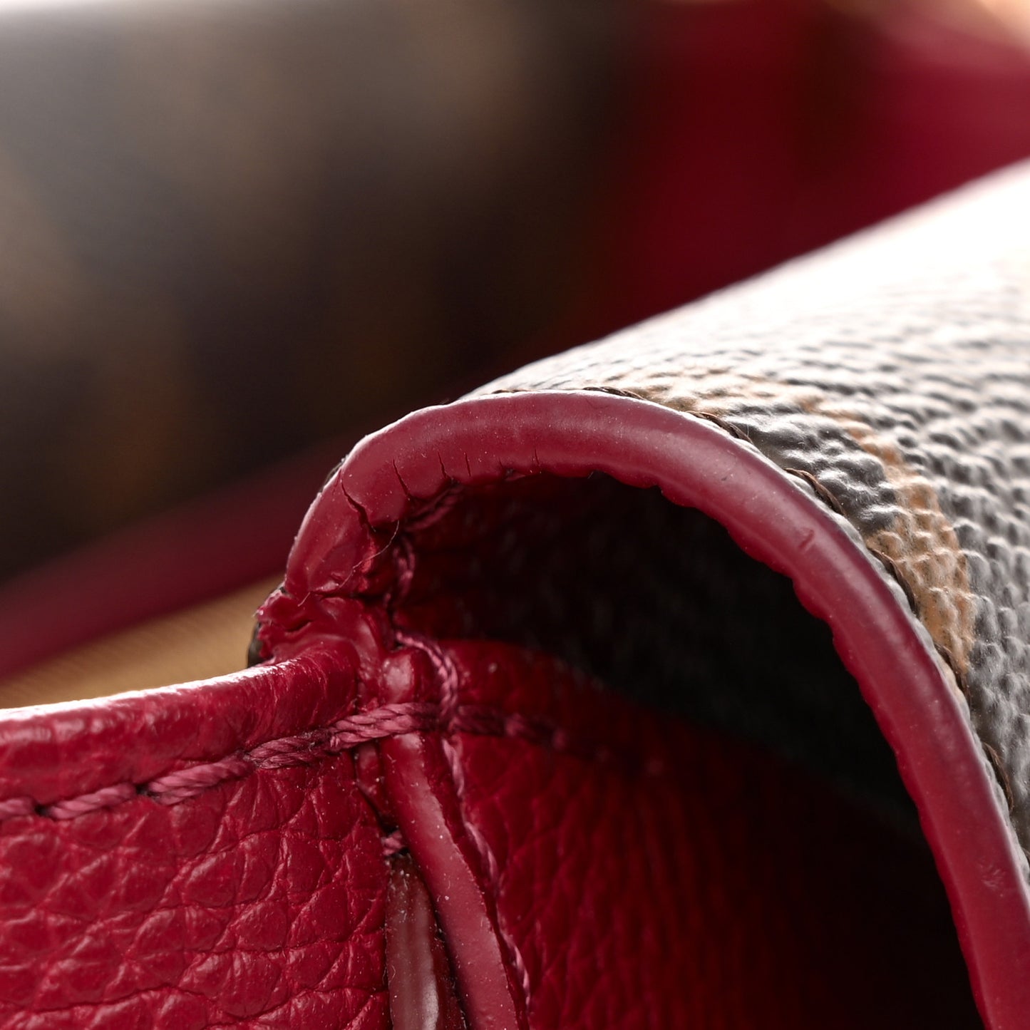 Grained Calfskin Monogram Double V Aurore