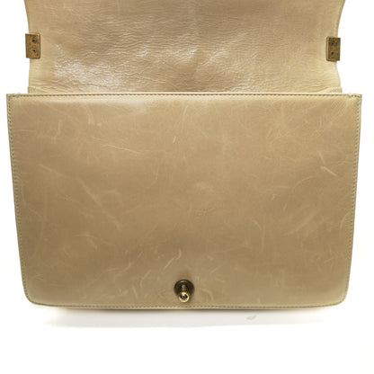Chanel Glazed Calfskin Quilted Large Boy Flap Beige 11 of 12