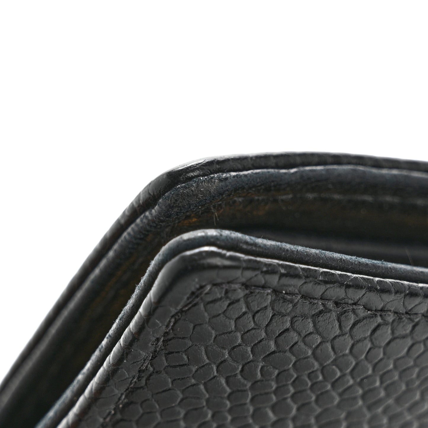 Caviar Timeless CC Compact French Wallet Black