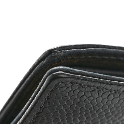 Chanel Caviar Timeless CC Compact French Wallet Black 10 of 13