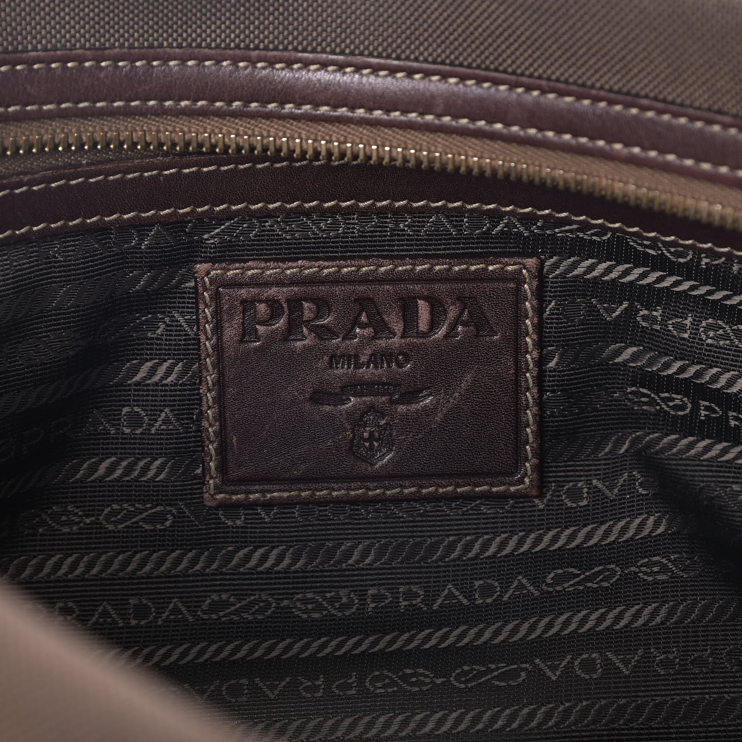 Jacquard Logo Tote Corda Bruciato