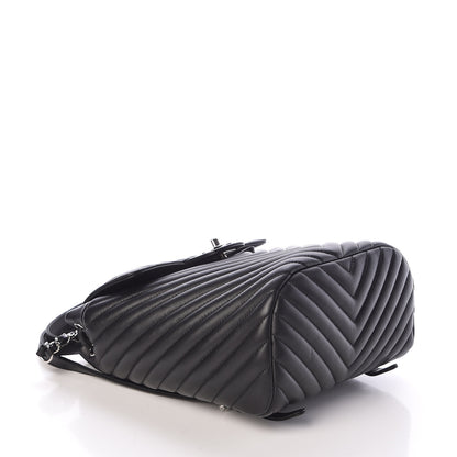 Chanel Lambskin Chevron Quilted Small Urban Spirit Backpack Black 4 of 10