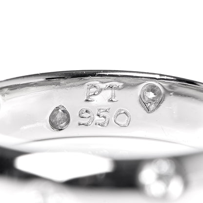 Tiffany Platinum Diamond 4mm Etoile Band Ring 51 5.75 4 of 5