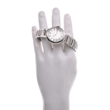 Cartier Stainless Steel 36mm Ballon Bleu De Quartz Watch 2 of 5