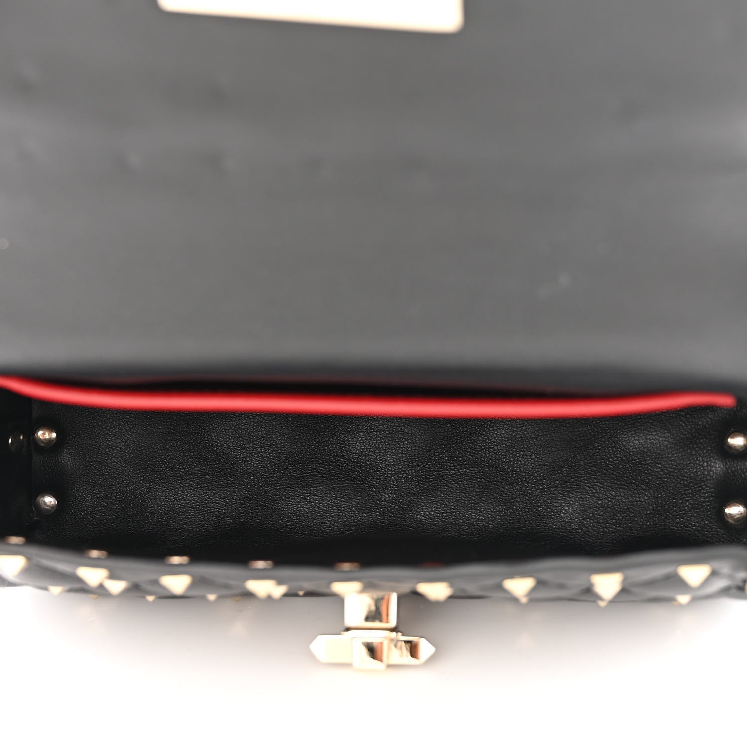 Valentino Garavani Lambskin Rockstud Spike Belt Bag Black 5 of 12