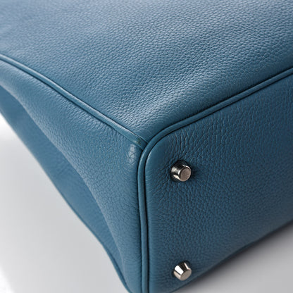 Christian Dior Bullcalf Large Diorissimo Tote Blue 22 of 24