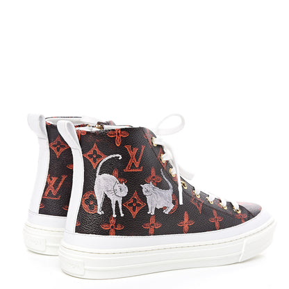 Louis Vuitton Catogram Stellar Sneaker Boots 37 Marron 4 of 7