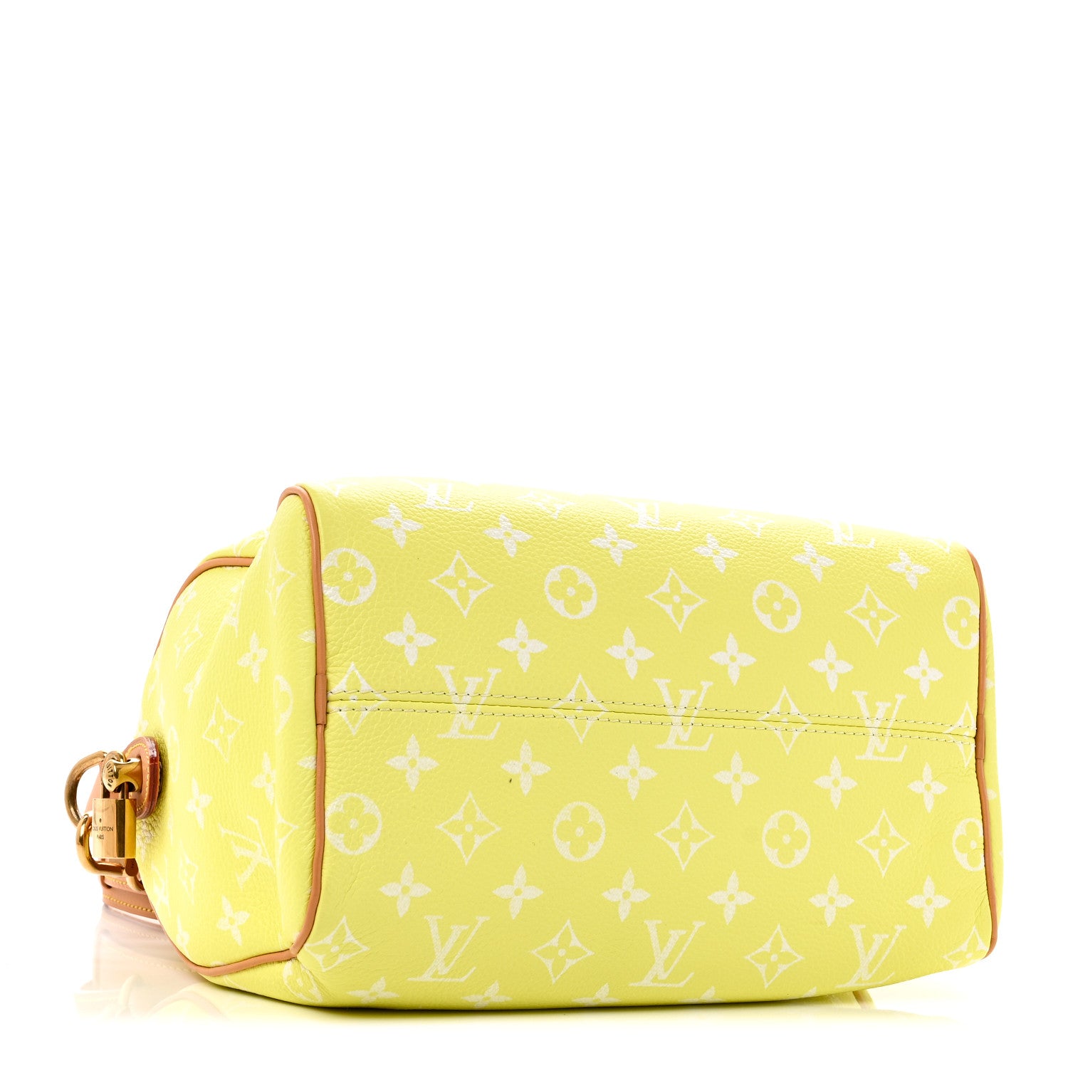 Louis Vuitton Calfskin Monogram Speedy P9 Bandouliere 25 Lemonade Yellow 4 of 10