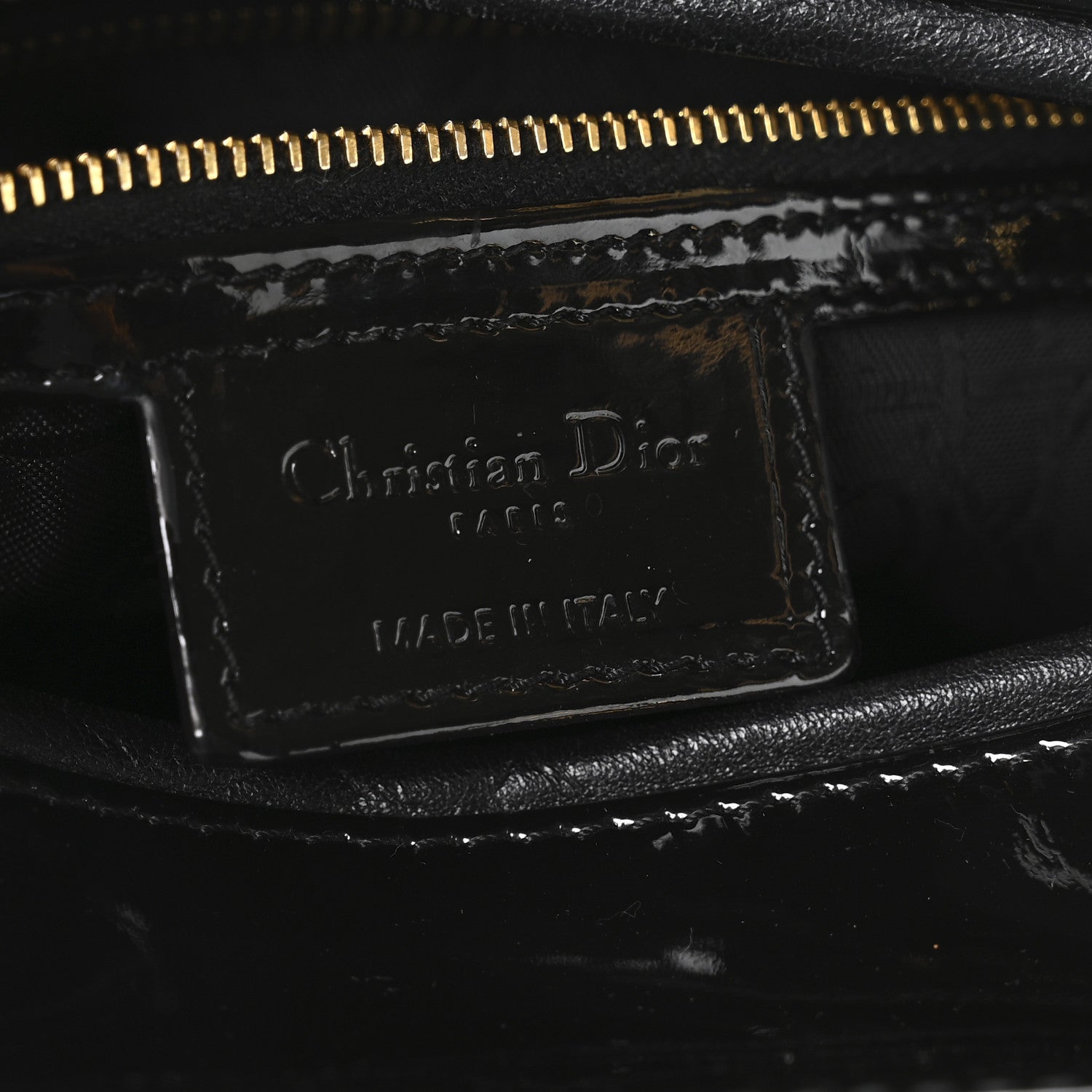Christian Dior Patent Cannage Large Lady Dior Black 6 of 10