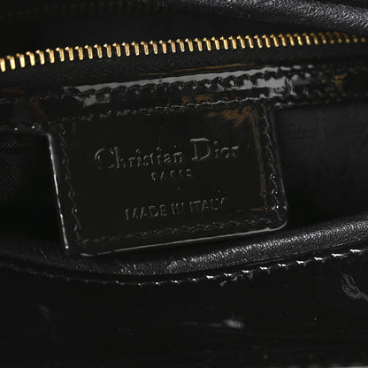 Christian Dior Patent Cannage Large Lady Dior Black 6 of 10