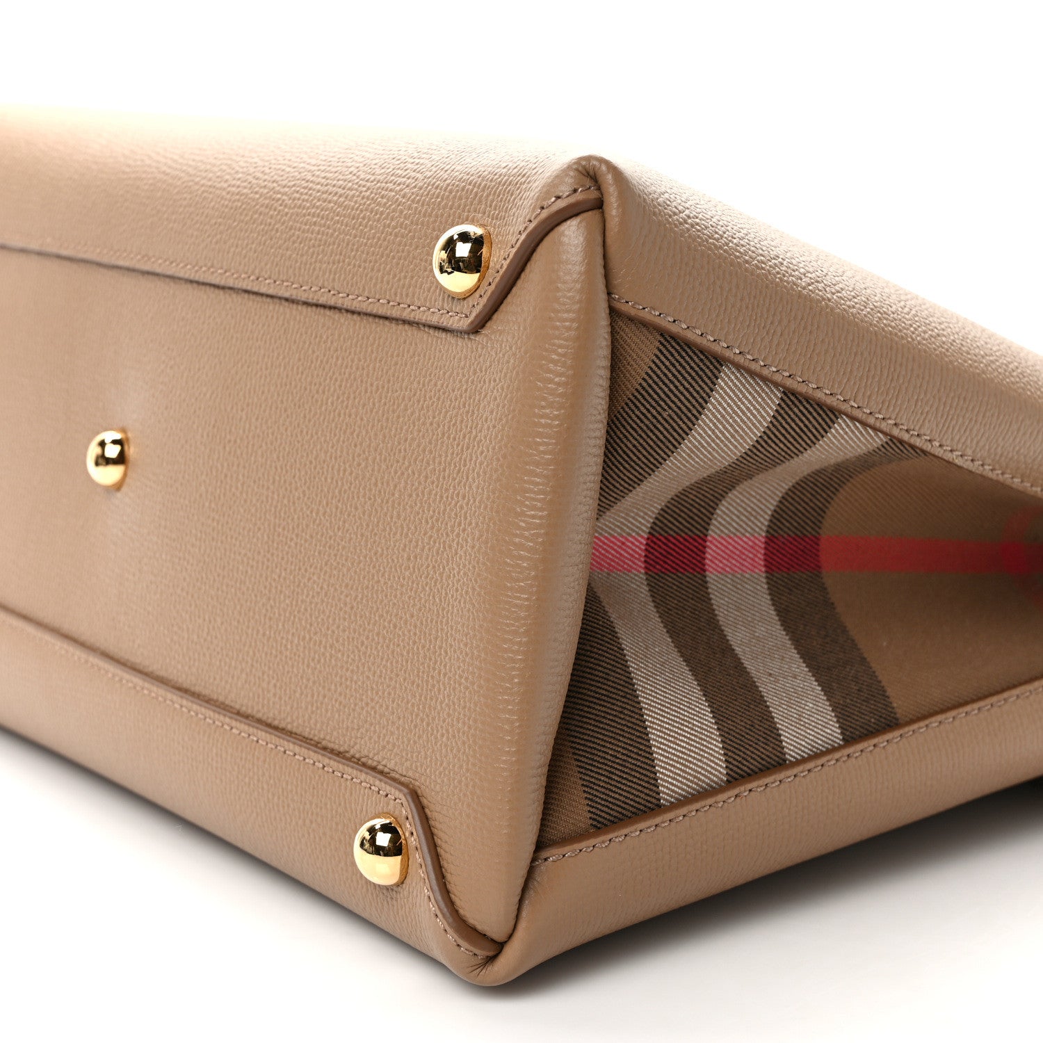 Burberry Derby Calfskin House Check Medium Banner Tote 8 of 10