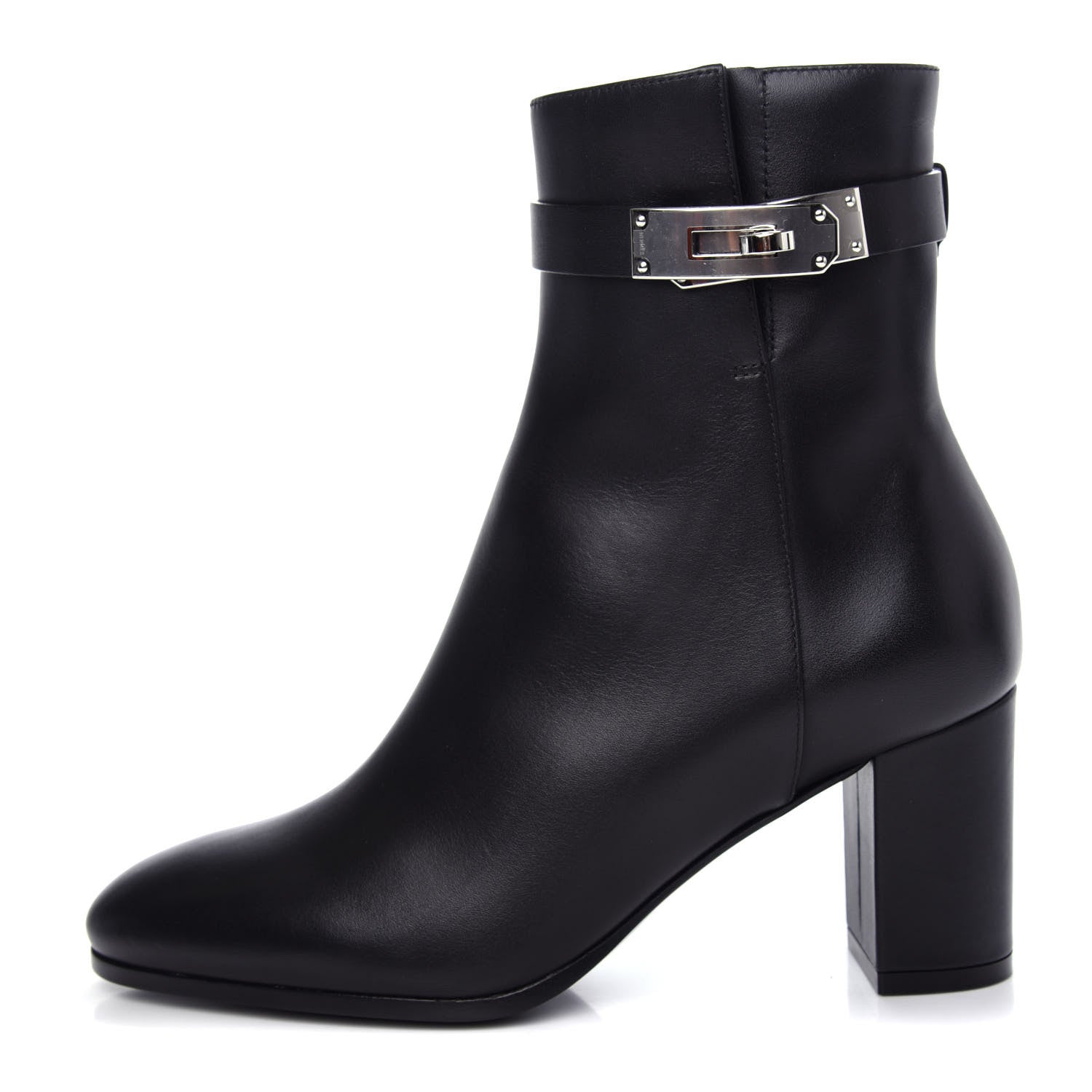 Hermes Calfskin Saint Germain Ankle Boots 35 Black 1 of 11