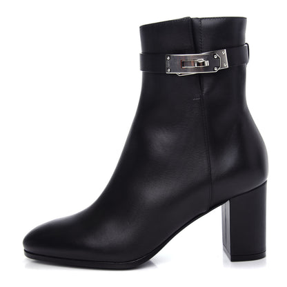 Hermes Calfskin Saint Germain Ankle Boots 35 Black 1 of 11