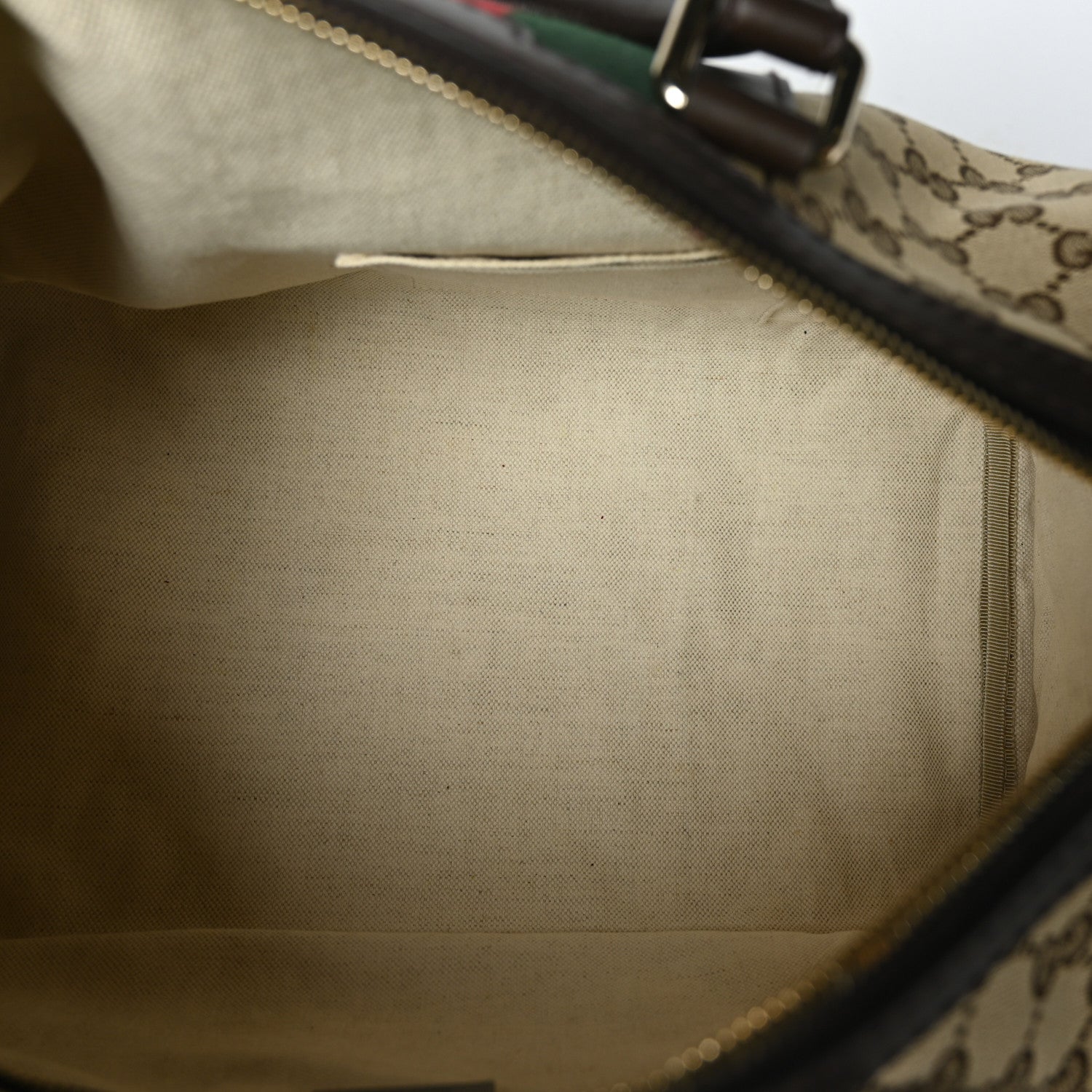 Gucci Monogram Vintage Web Medium Boston Dark Brown 5 of 9