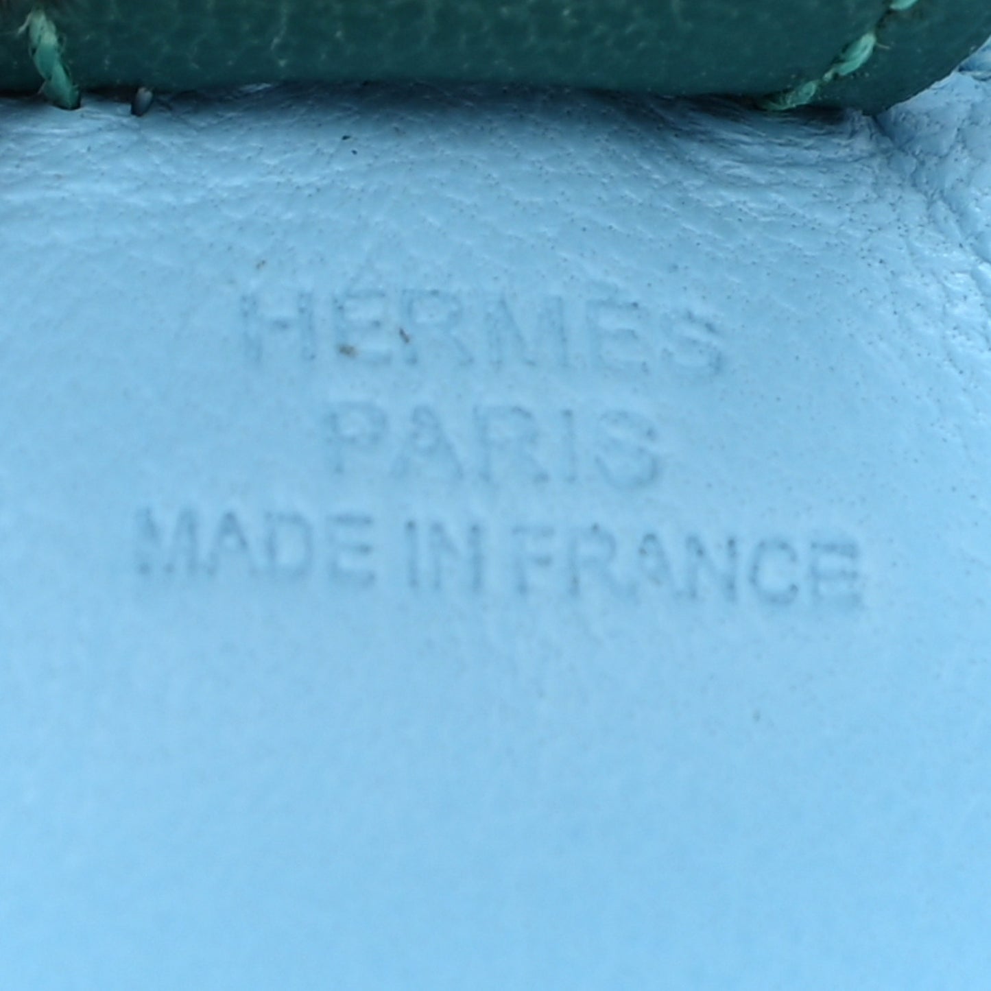 Milo Lambskin Grigri Rodeo Horse Bag Charm PM Celeste Malachite Craie