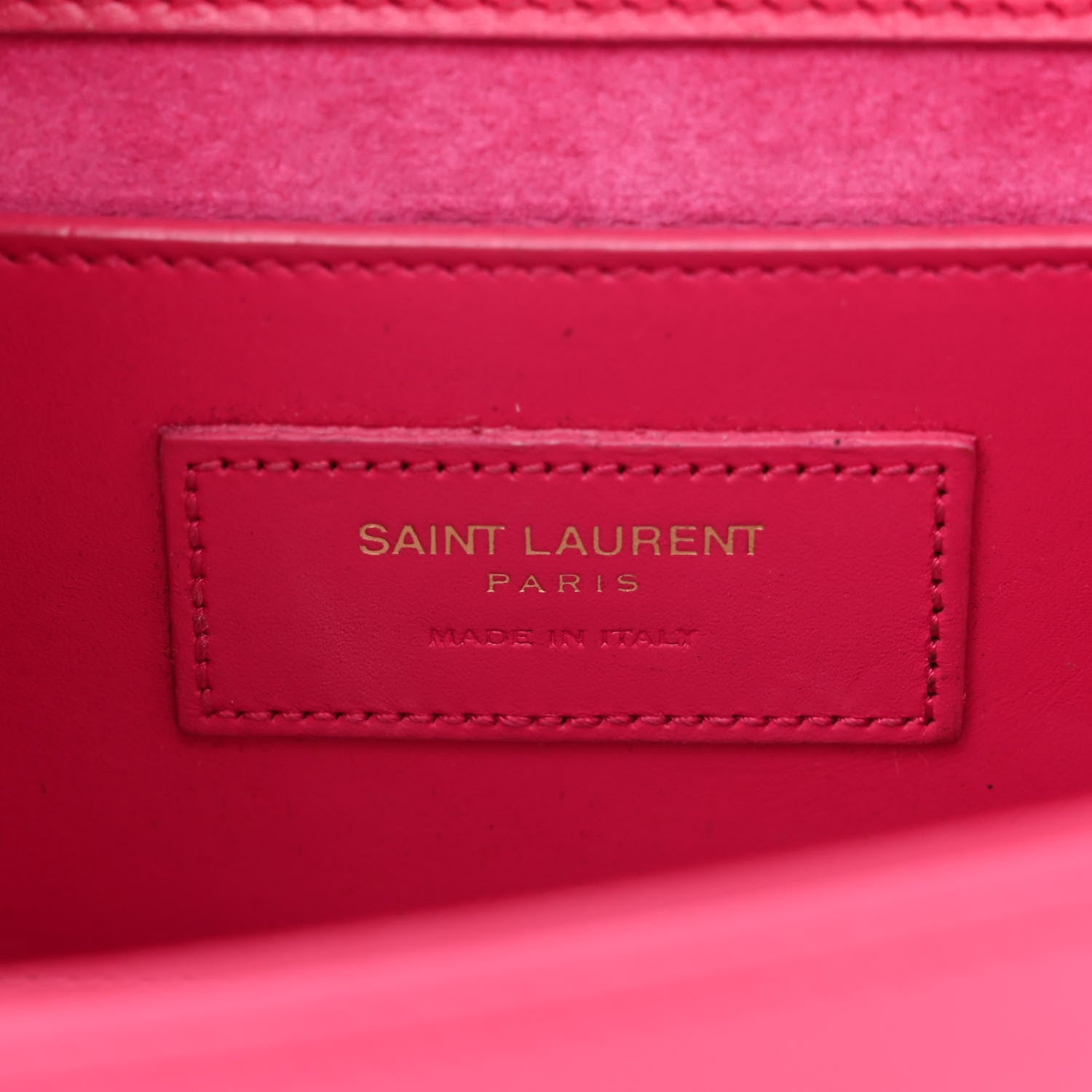 Saint Laurent Smooth Calfskin Classic Monogram Kate Tassel Chain Wallet Pink 6 of 12
