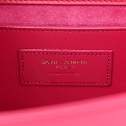Saint Laurent Smooth Calfskin Classic Monogram Kate Tassel Chain Wallet Pink 6 of 12