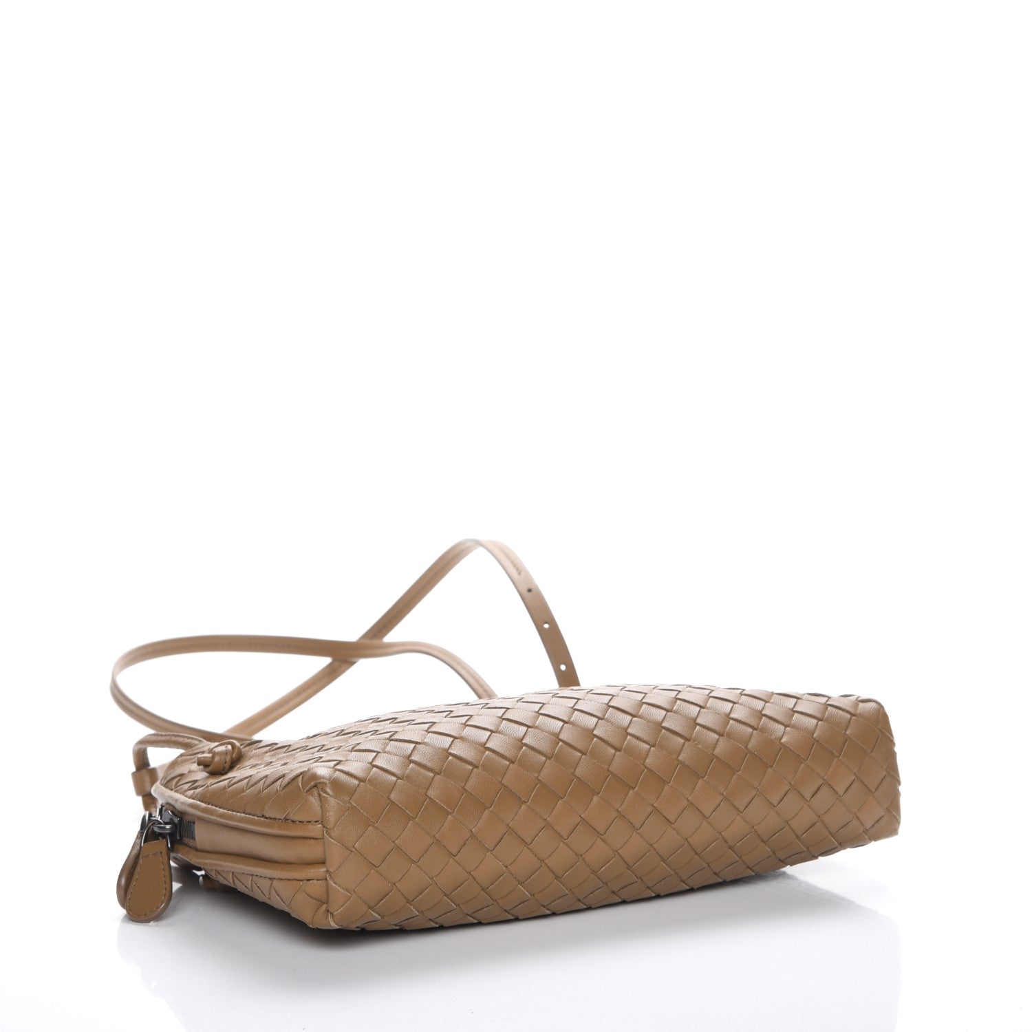 Bottega Veneta Nappa Intrecciato Pillow Crossbody Messenger Camel 4 of 9