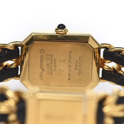 Chanel Stainless Steel Lambskin 20mm Chain Premiere Quartz Watch Gold M 5 of 6