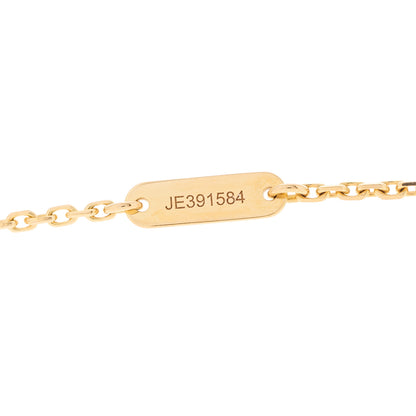 Van Cleef & Arpels 18K Rose Gold Diamond Pink Porcelain Vintage Alhambra Pendant Necklace 3 of 4