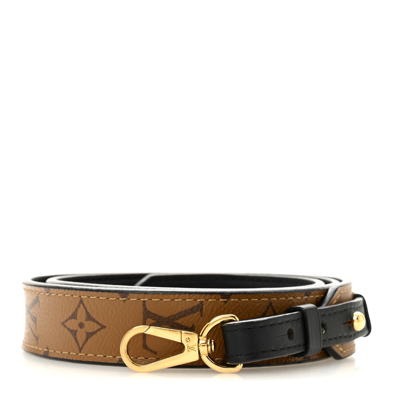 Louis Vuitton Reverse Monogram Bandouliere Shoulder Strap XL Black 1 of 6