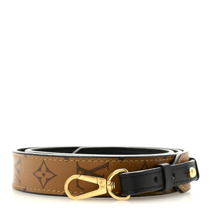 Louis Vuitton Reverse Monogram Bandouliere Shoulder Strap XL Black 1 of 6
