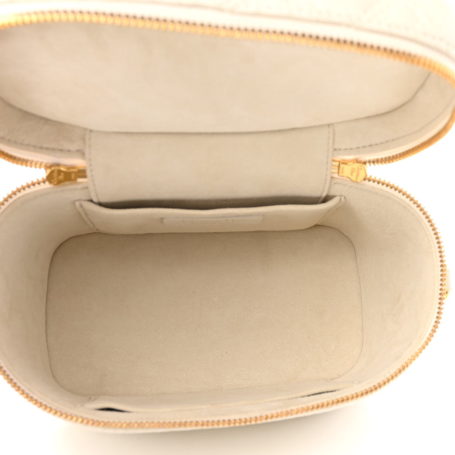 Christian Dior Lambskin Cannage DiorAmour Small Diortravel Vanity Case Latte 5 of 9