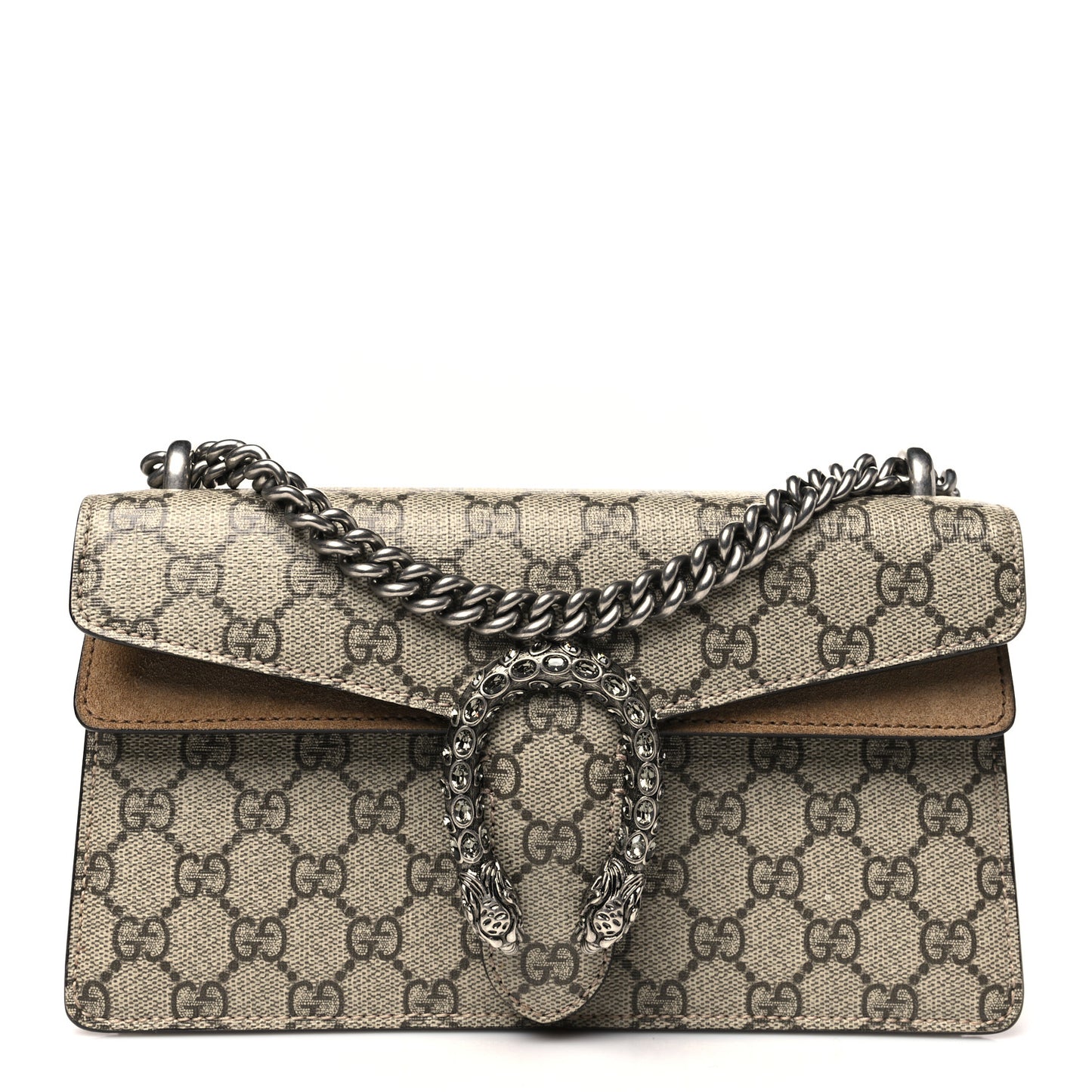 GG Supreme Monogram Small Dionysus Shoulder Bag Taupe