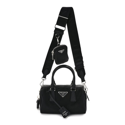 Prada Nylon Saffiano Re-Edition 2005 Top Handle Crossbody Bag Black 1 of 9