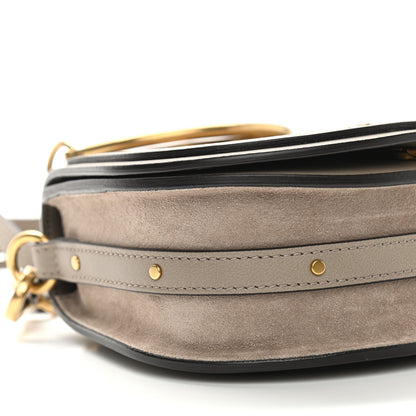 Chloe Calfskin Suede Small Nile Bracelet Bag Motty Grey 10 of 11
