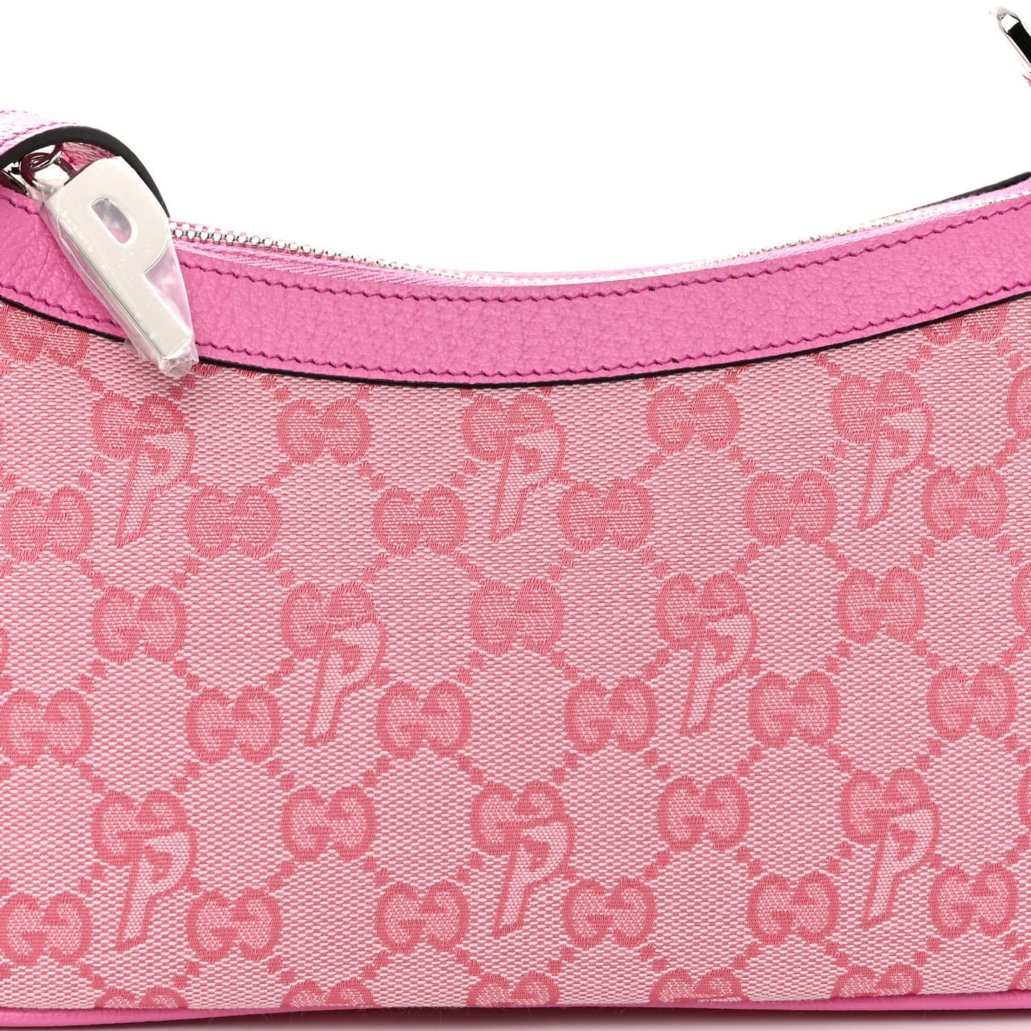 X PALACE GG Supreme Monogram Palace Textured Dollar Calfskin Shoulder Bag Pink Pale Rose Palace
