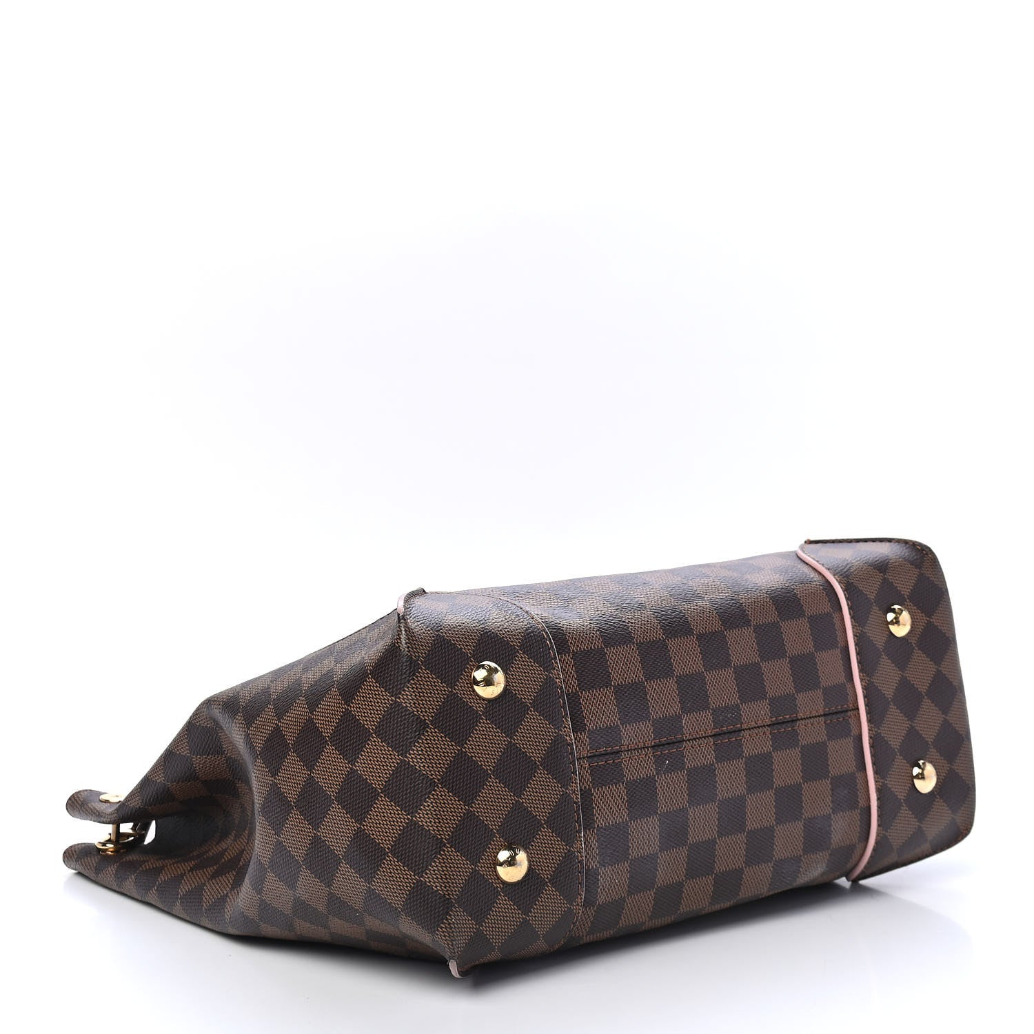 Louis Vuitton Damier Ebene Caissa Hobo Rose Ballerine 4 of 10