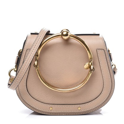 Chloe Calfskin Suede Small Nile Bracelet Bag Biscotti Beige 1 of 10