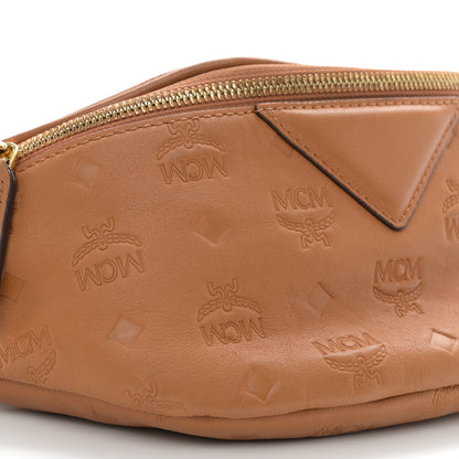 MCM Calfskin Ottomar Monogram Fursten Belt Bag Cognac 9 of 11