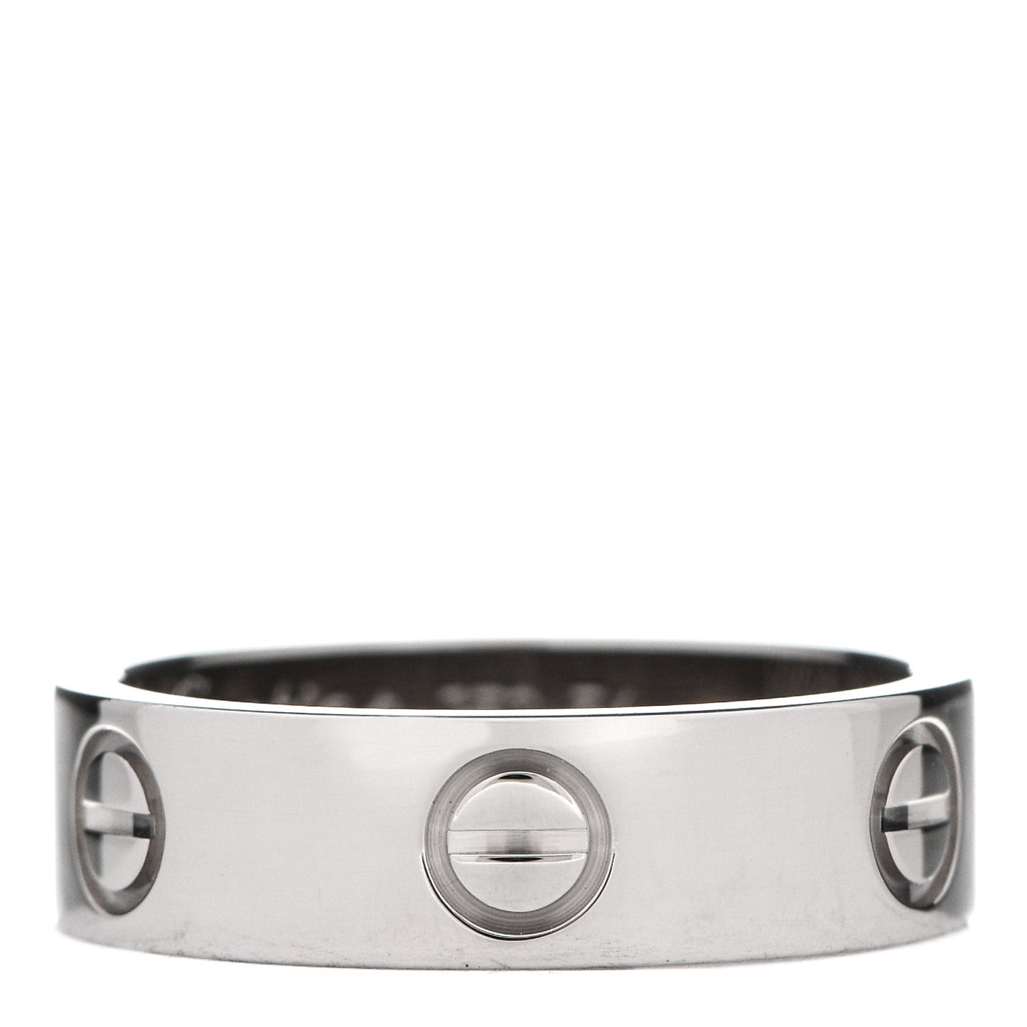 18K White Gold 5.5mm LOVE Ring 54 7