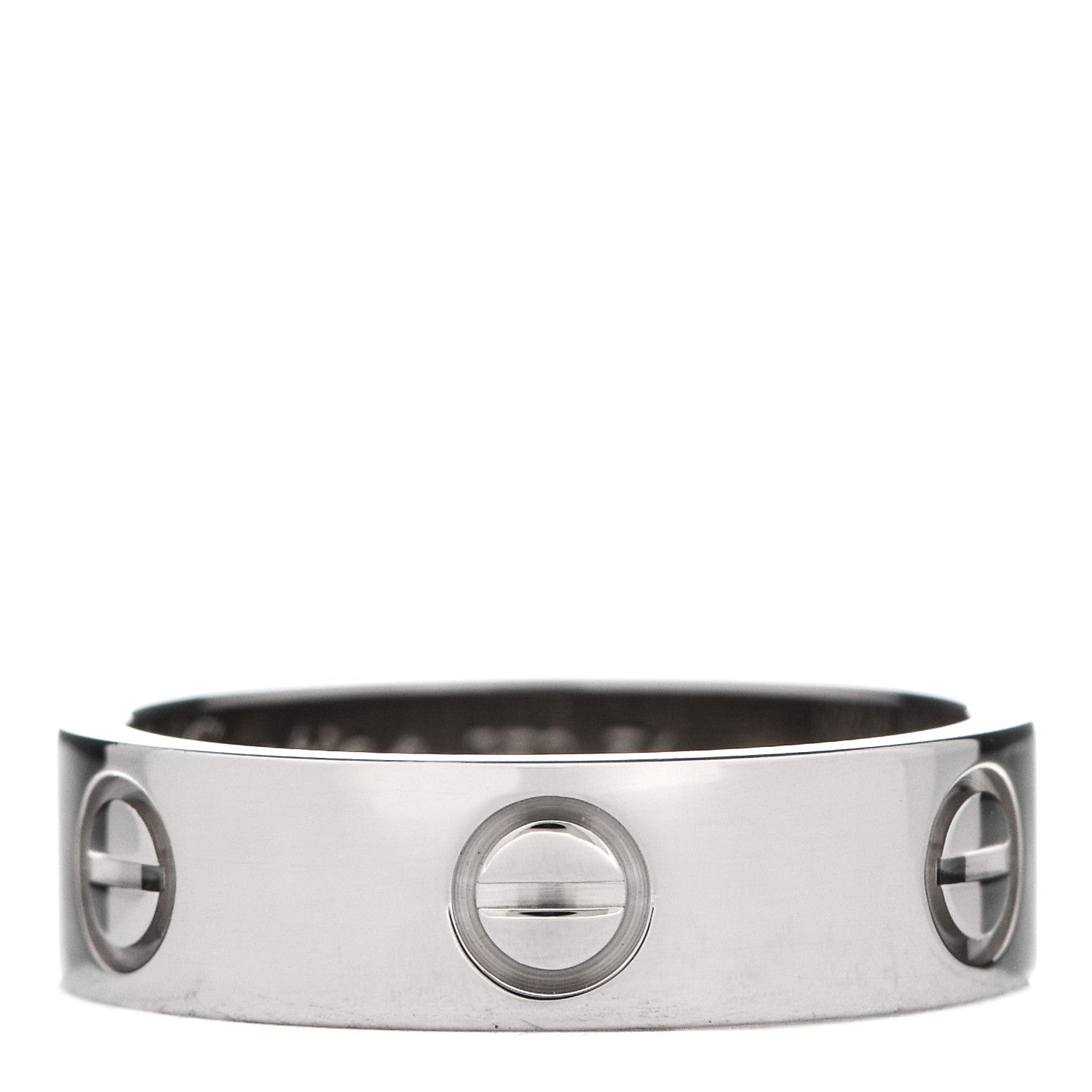 Cartier 18K White Gold 5.5mm LOVE Ring 54 7 1 of 4
