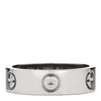 Cartier 18K White Gold 5.5mm LOVE Ring 54 7 1 of 4