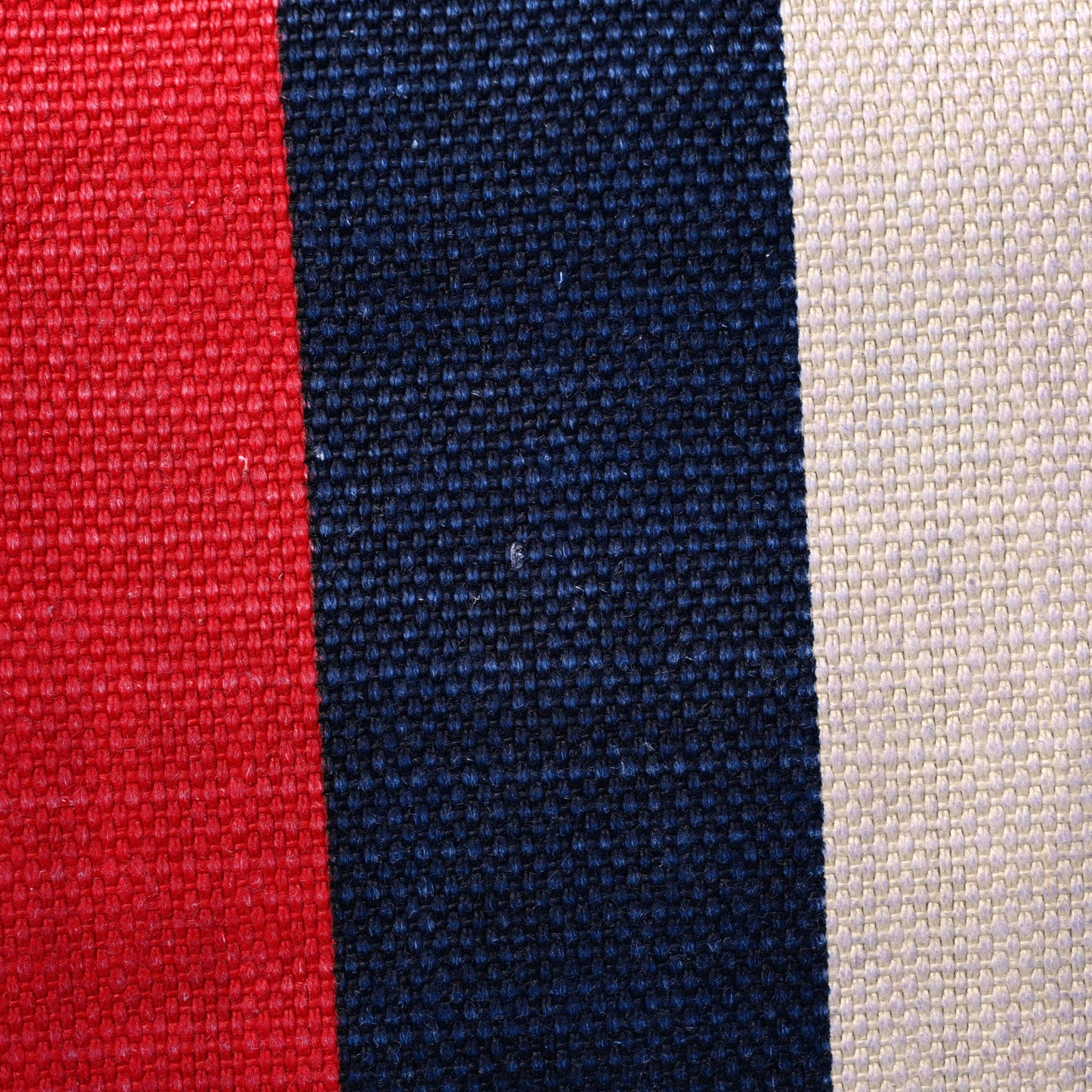 Canvas Logo Sylvie Stripe Drawstring Backpack Red