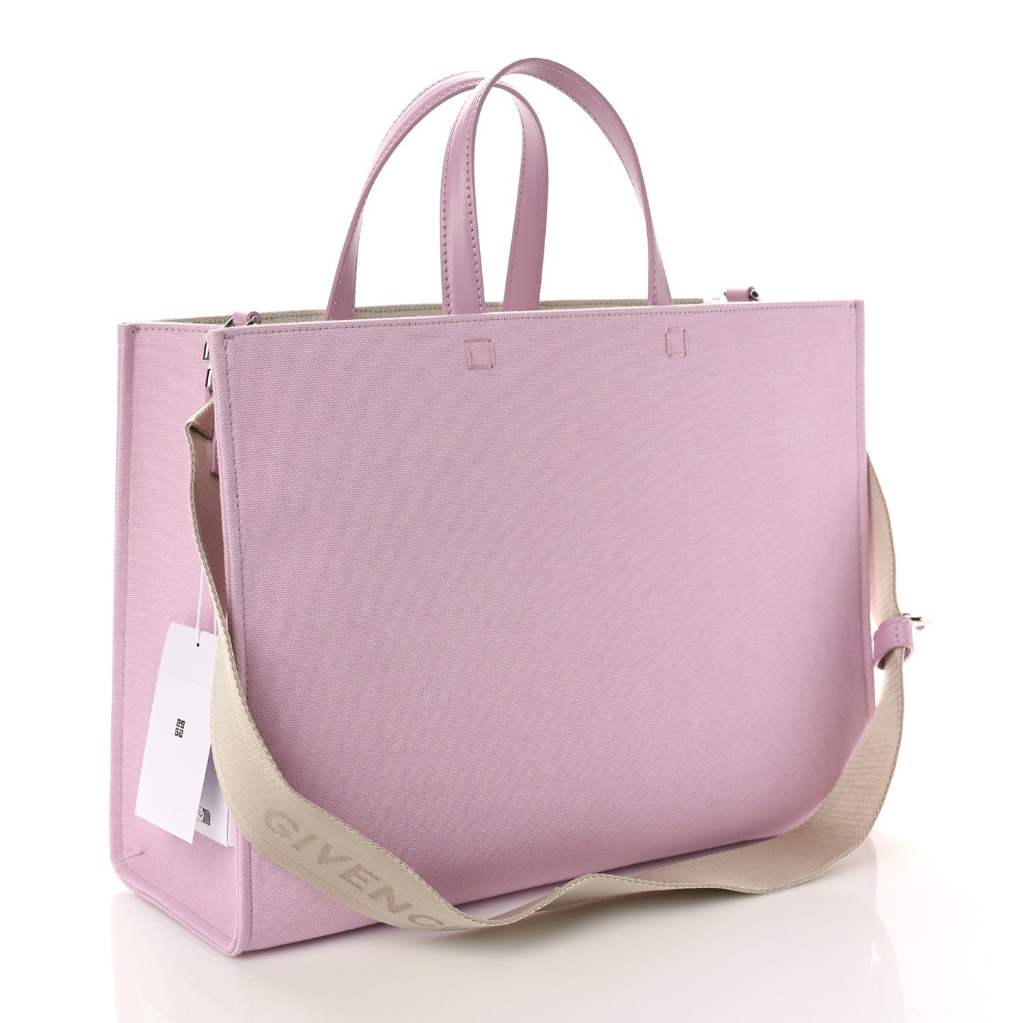 Canvas Embroidered Medium G-Tote Old Pink
