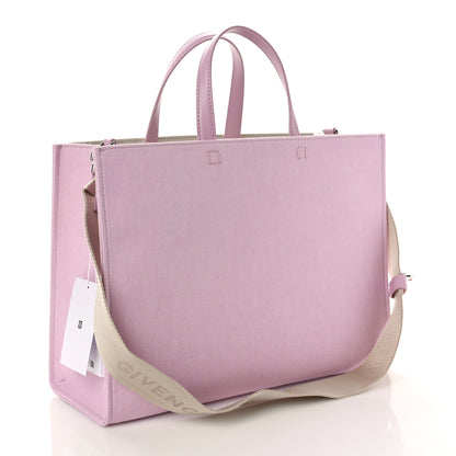 Givenchy Canvas Embroidered Medium G-Tote Old Pink 2 of 7