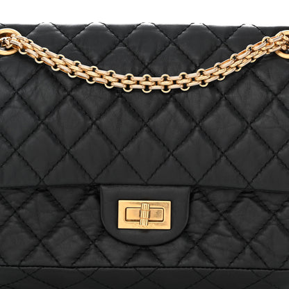 Chanel Aged Calfskin Quilted 2.55 Reissue 225 Flap Black 8 of 10