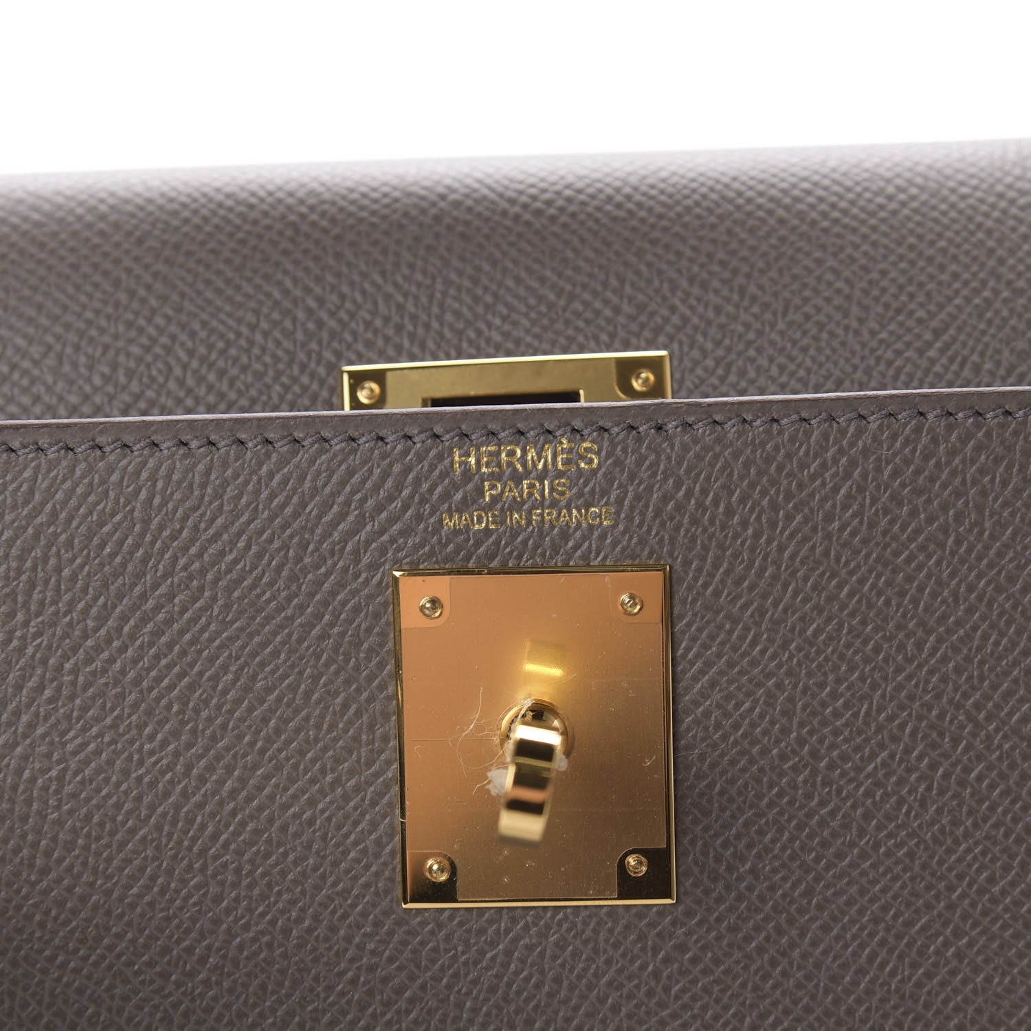 Hermes Epsom Kelly Sellier 32 Etain 8 of 11