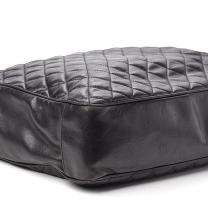 Chanel Lambskin Quilted Shopping Tote Black 8 of 10