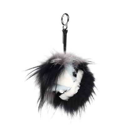 Fendi Mink Fur Diabloo Monster Bag Charm Mint 1 of 3