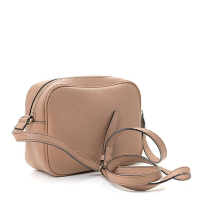 Gucci Pebbled Calfskin Small Soho Disco Bag Rose Beige 3 of 9