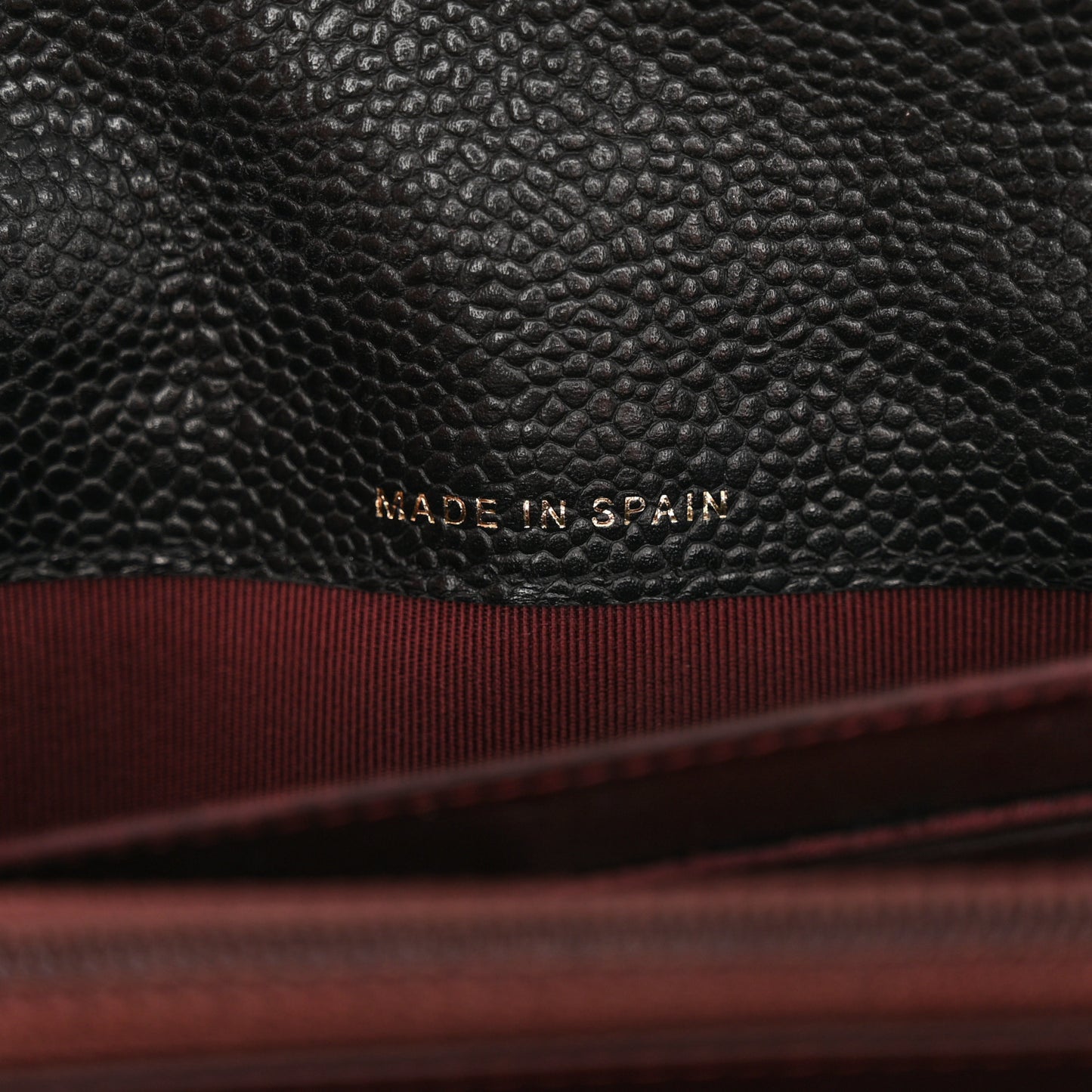 Caviar Quilted Large Gusset Flap Wallet Black