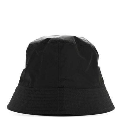 Prada Re-Nylon Metal Triangle Logo Womens Bucket Hat M Black 5 of 8